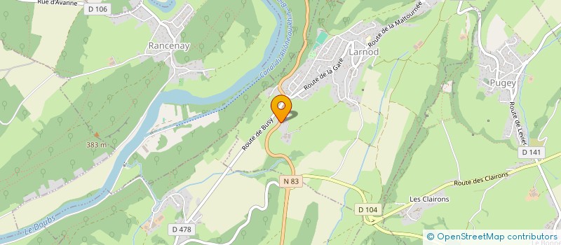 localisation de l'entreprise SCI  LA CROISADE  LARNOD