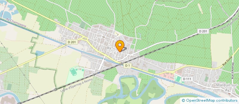 localisation de l'entreprise SCI LA CROISEE  AY-CHAMPAGNE