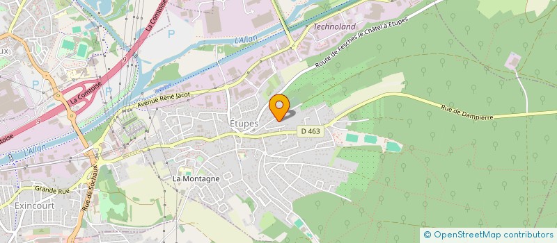 localisation de l'entreprise SCI LA CROISEE  ETUPES