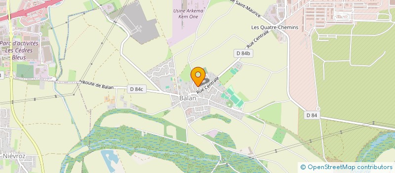 localisation de l'entreprise SCI LA CROISEE à BALAN