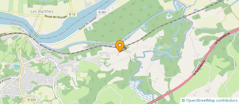 localisation de l'entreprise SCI LA CROISEE  URT