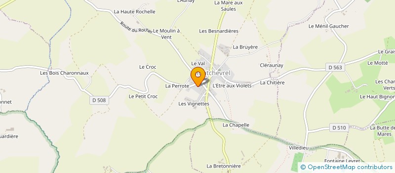 localisation de l'entreprise SCI LA CROISEE DES CHEMINS 2014 à MONTCHEVREL