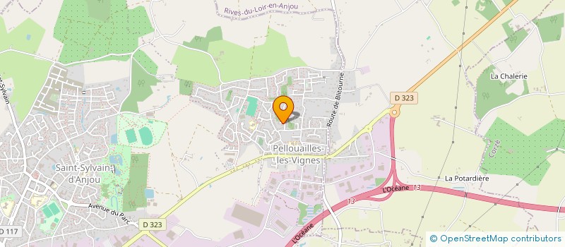 localisation de l'entreprise SCI LA CROISEE DES CHEMINS  VERRIERES-EN-ANJOU