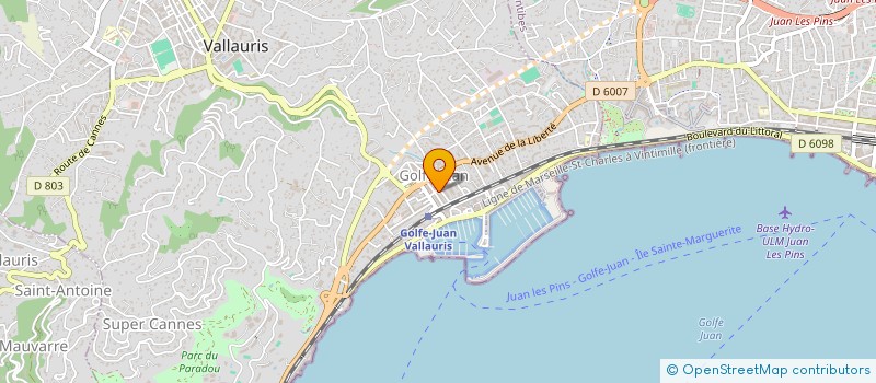 localisation de l'entreprise SCI LA CROISETTE à VALLAURIS