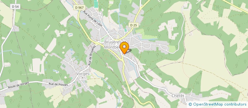 localisation de l'entreprise SCI LA CROISETTE à BRUYERES-ET-MONTBERAULT
