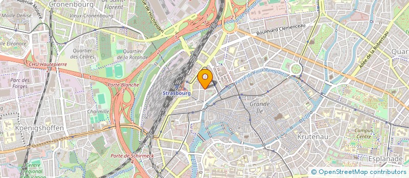 localisation de l'entreprise SCI LA CROISETTE  STRASBOURG