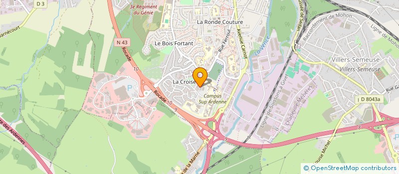 localisation de l'entreprise SCI LA CROISETTE N.A.  CHARLEVILLE-MEZIERES