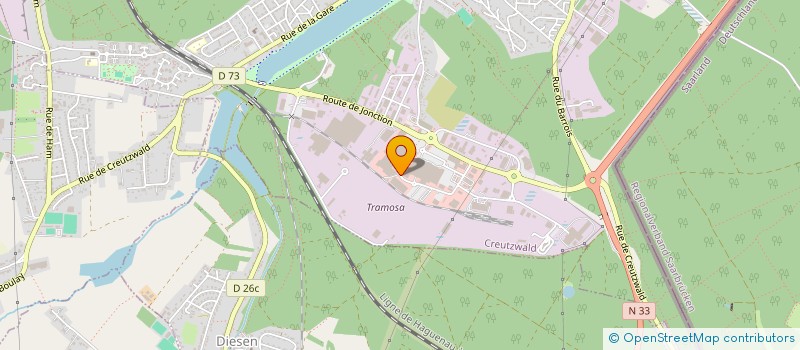 localisation de l'entreprise SCI LA CROIX  CREUTZWALD