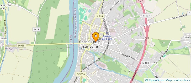 localisation de l'entreprise SCI LA CROIX à COSNE-COURS-SUR-LOIRE