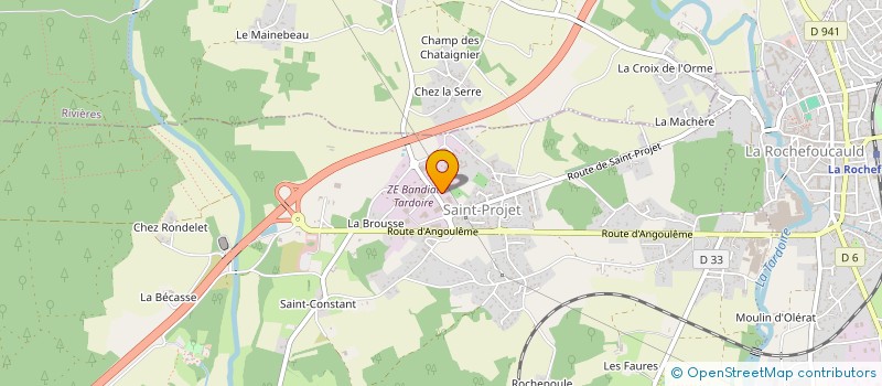 localisation de l'entreprise SCI LA CROIX  LA ROCHEFOUCAULD-EN-ANGOUMOIS