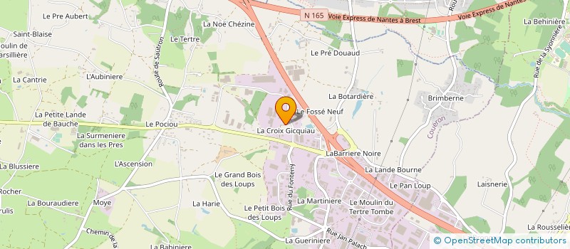 localisation de l'entreprise SCI LA CROIX à COUERON