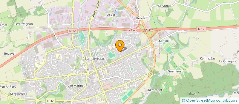 localisation de l'entreprise SCI LA CROIX  LANDIVISIAU