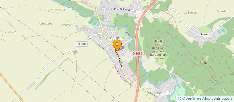 localisation de l'entreprise SCI LA CROIX  COUDUN