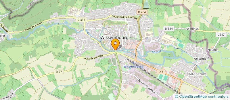 localisation de l'entreprise SCI LA CROIX  WISSEMBOURG