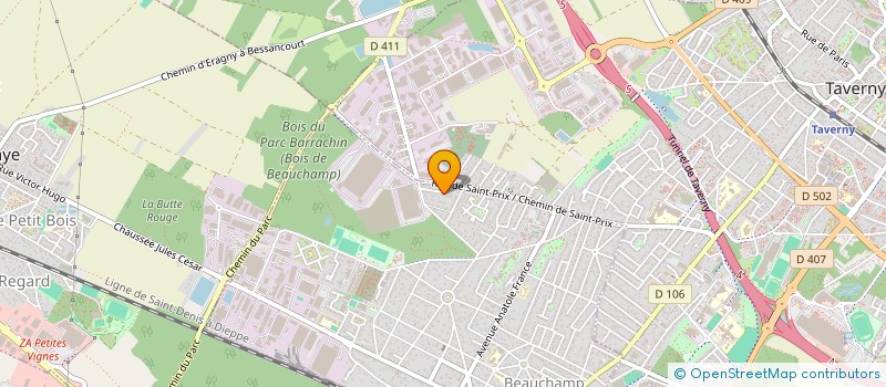 localisation de l'entreprise SCI LA CROIX  BEAUCHAMP