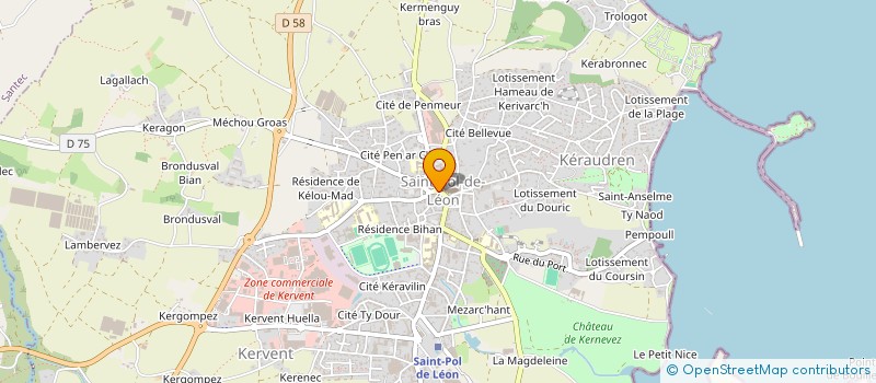 localisation de l'entreprise SCI LA CROIX AU LIN  SAINT-POL-DE-LEON