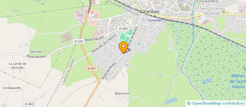 localisation de l'entreprise SCI LA CROIX BELLE PIQUE à CARENTAN-LES-MARAIS