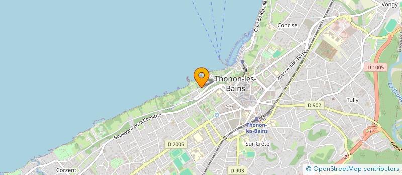 localisation de l'entreprise SCI LA CROIX BLANCHE à THONON-LES-BAINS