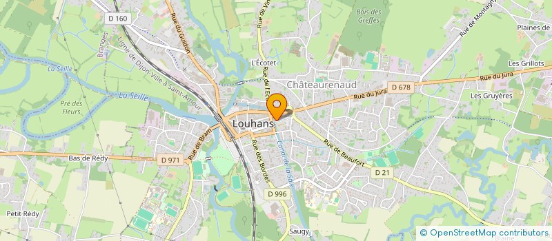 localisation de l'entreprise SCI LA CROIX BLANCHE à LOUHANS