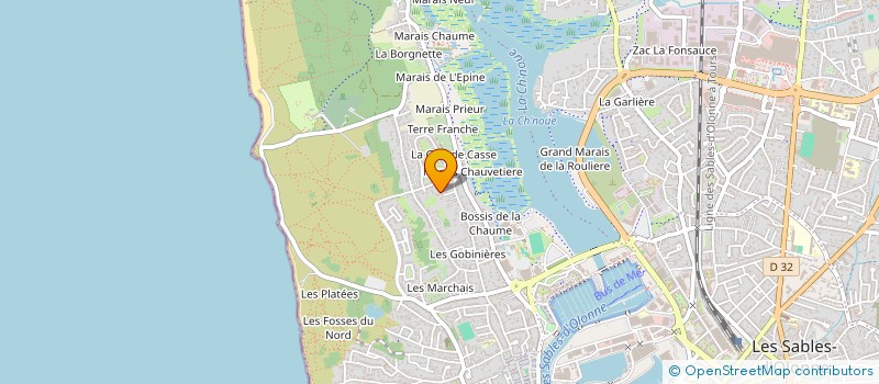 localisation de l'entreprise SCI LA CROIX BLANCHE à LES SABLES D'OLONNE