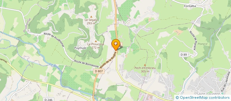 localisation de l'entreprise SCI LA CROIX BLANCHE D AUTOIRE  SAINT-CERE