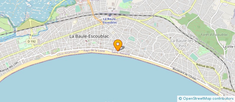 localisation de l'entreprise SCI LA CROIX BLONDIN  LA BAULE-ESCOUBLAC