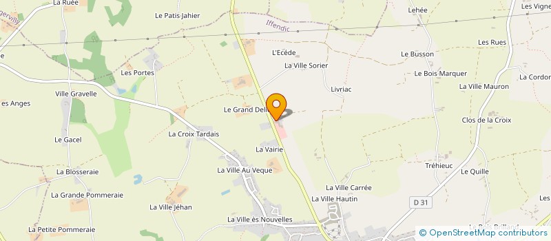 localisation de l'entreprise SCI LA CROIX CHEMIN  IFFENDIC