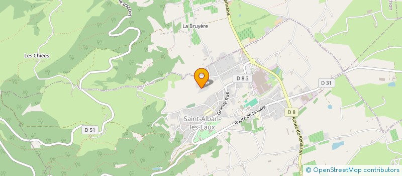 localisation de l'entreprise SCI LA CROIX COUSINS  SAINT-ALBAN-LES-EAUX