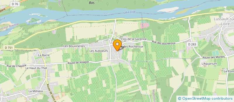 localisation de l'entreprise SCI LA CROIX D'HUSSEAU à MONTLOUIS-SUR-LOIRE
