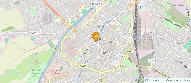 localisation de l'entreprise SCI LA CROIX D OR à DOUAI