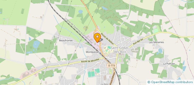 localisation de l'entreprise SCI LA CROIX DANIEL  SAINT-GILDAS-DES-BOIS