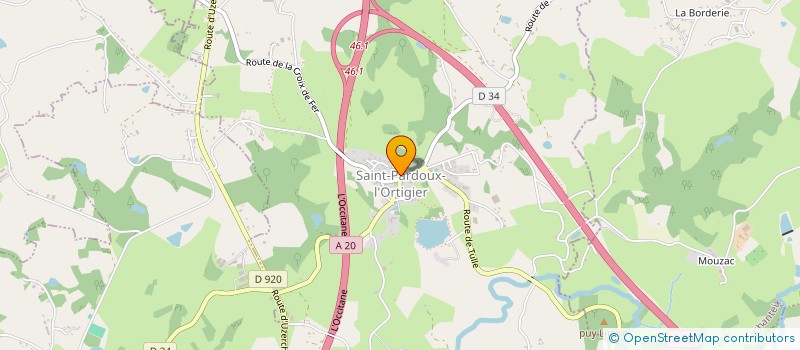 localisation de l'entreprise SCI LA CROIX DE FER  SAINT-PARDOUX-L ORTIGIER