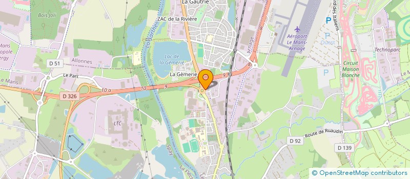 localisation de l'entreprise SCI LA CROIX DE LA DORIE à ARNAGE