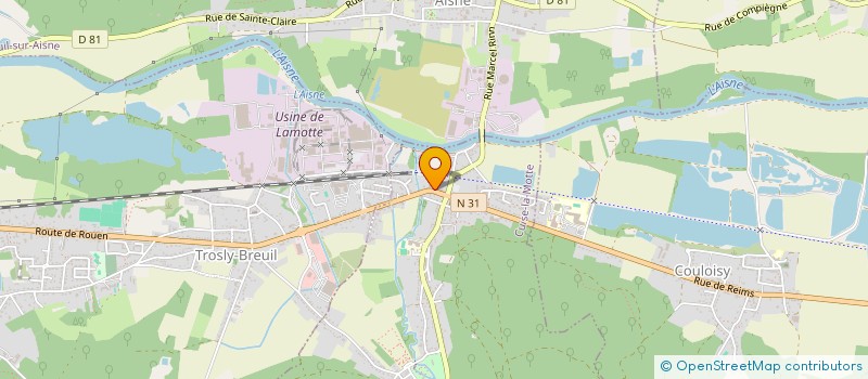 localisation de l'entreprise SCI LA CROIX DE LORRAINE  CUISE-LA-MOTTE