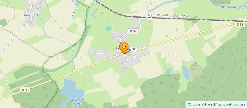 localisation de l'entreprise SCI LA CROIX DE LORRAINE  LOUDREFING