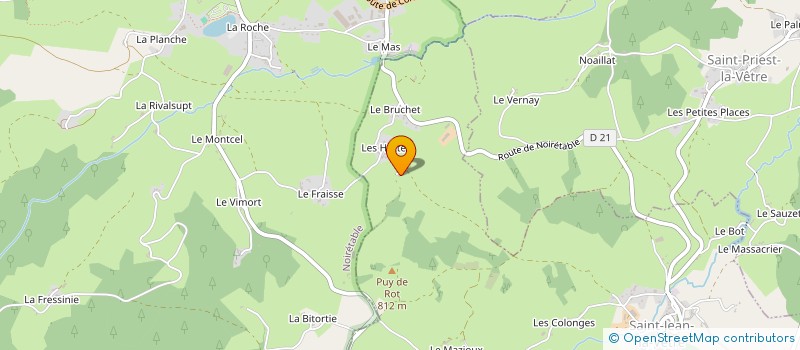 localisation de l'entreprise SCI LA CROIX DES CHALETS  SAINT-JEAN-LA-VETRE