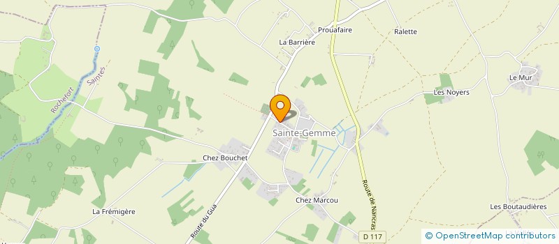 localisation de l'entreprise SCI LA CROIX DES FORGES  SAINTE-GEMME