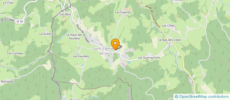 localisation de l'entreprise SCI LA CROIX DES PLANCHES  SAINT-CLEMENT-DE-VERS