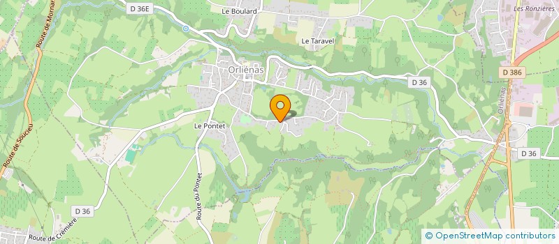 localisation de l'entreprise SCI LA CROIX DES RAMEAUX  ORLIENAS