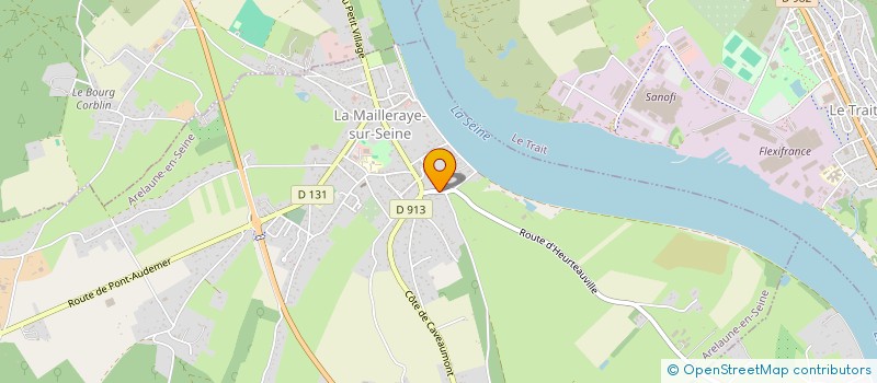 localisation de l'entreprise SCI LA CROIX DES VENTS  ARELAUNE-EN-SEINE