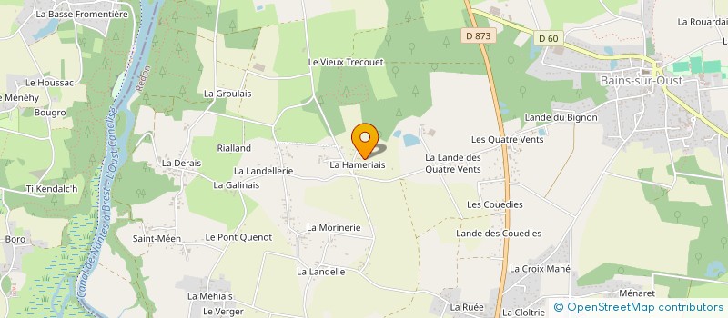 localisation de l'entreprise SCI LA CROIX DU BERGER  BAINS-SUR-OUST