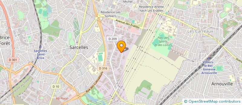 localisation de l'entreprise SCI LA CROIX DU CHEVAL à SARCELLES