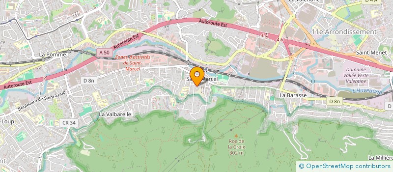 localisation de l'entreprise SCI LA CROIX DU GARLABAN à MARSEILLE