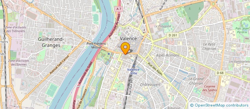 localisation de l'entreprise SCI LA CROIX DU SUD à VALENCE