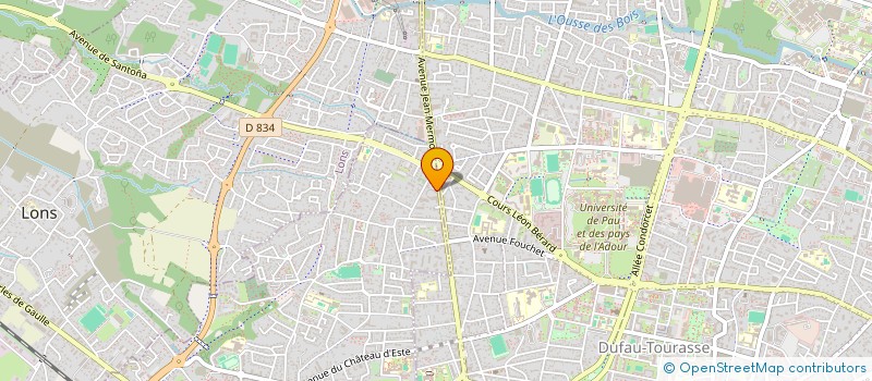 localisation de l'entreprise SCI LA CROIX DU SUD  BILLERE