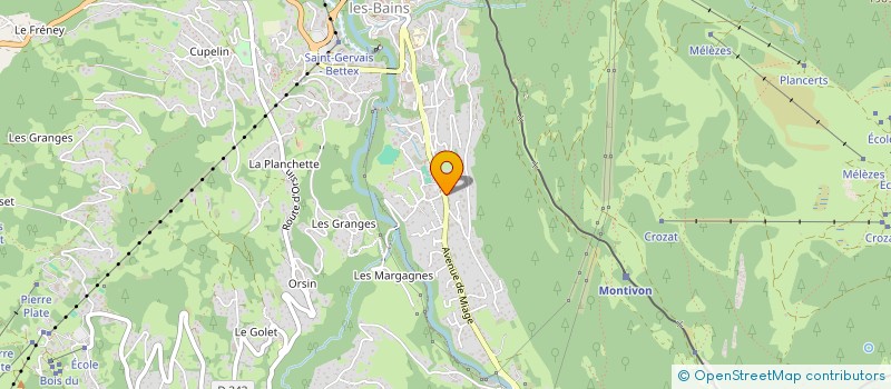 localisation de l'entreprise SCI LA CROIX DU SUD  SAINT-GERVAIS-LES-BAINS