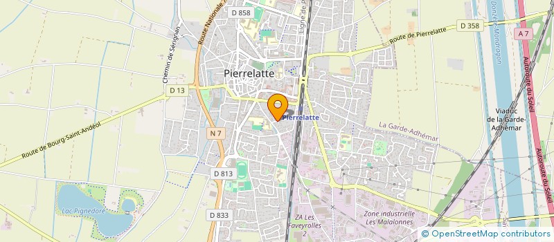 localisation de l'entreprise SCI LA CROIX DU SUD à PIERRELATTE