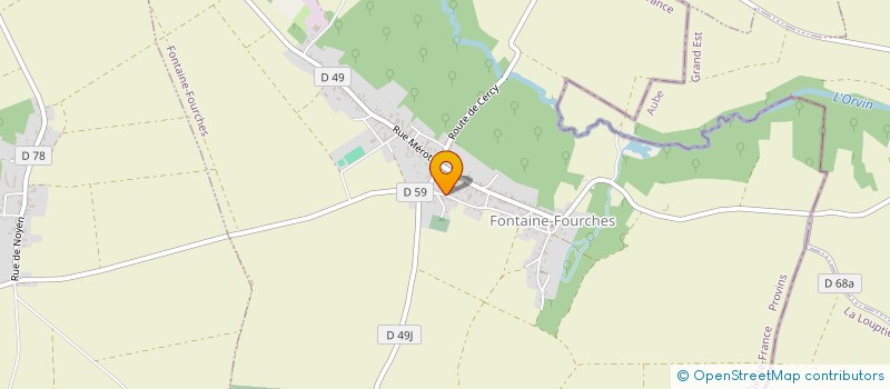 localisation de l'entreprise SCI LA CROIX DU SUD à FONTAINE-FOURCHES