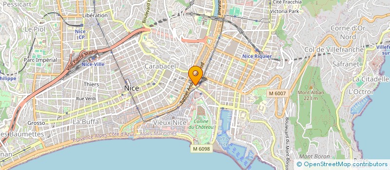 localisation de l'entreprise SCI LA CROIX DU SUD à NICE