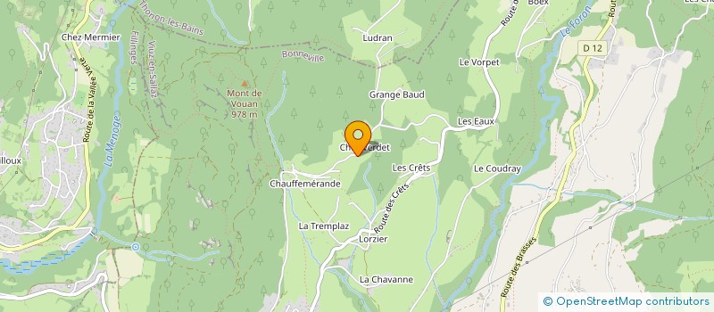 localisation de l'entreprise SCI LA CROIX DU SUD  VIUZ-EN-SALLAZ